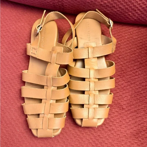 Jenni Kayne Lake Fisherman Sandals in Cognac - Picture 2 of 8